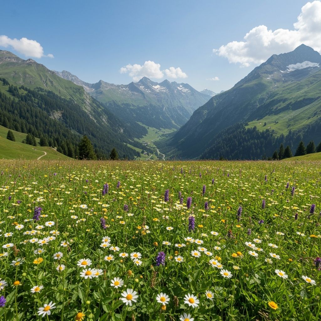 Schweizer Alpenwiese